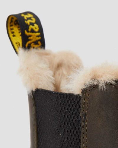 Botas Chelsea Dr Martens 2976 Faux Fur Lined Para Mujer DR6446S